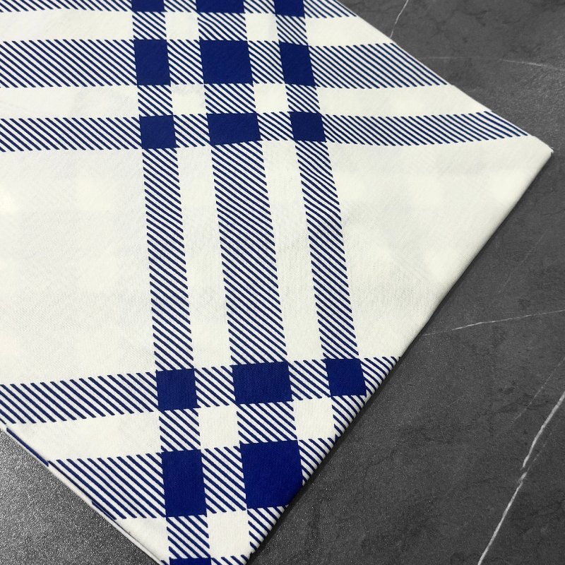 🤣 雙11到了，我的理智正式下線 💸【BURBERRY 巴寶莉】格紋棉質T 卹 騎士藍/ 鹽晶色-5