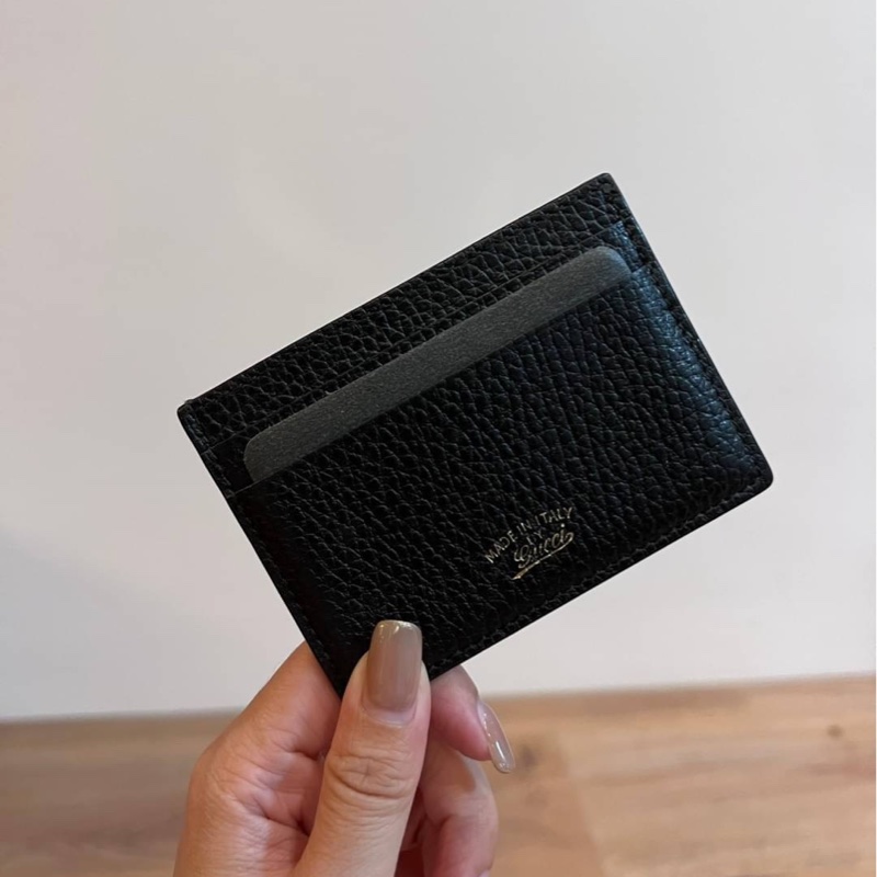 gucci 黑 卡夾 卡包 信用卡卡夾 名片夾-0