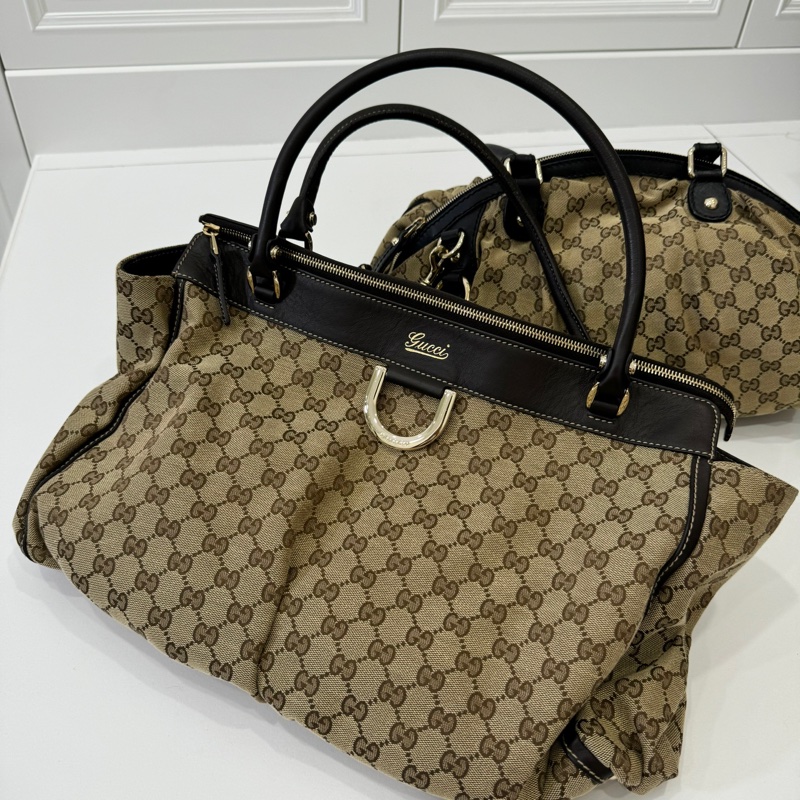 GUCCI 古馳 Abbey系列 GG Canvas 手提包 肩背包-0