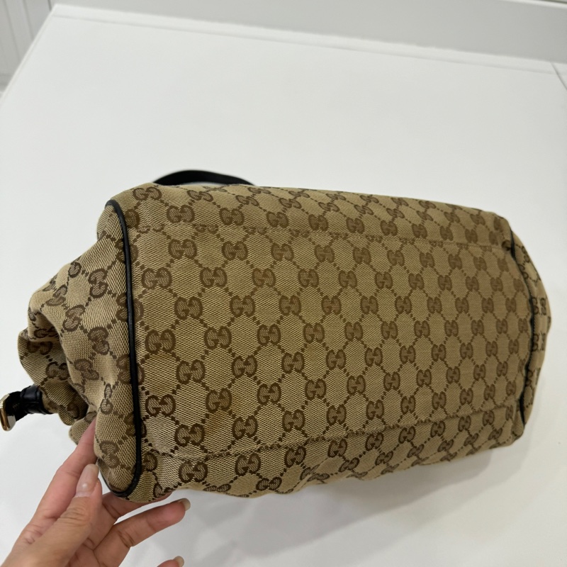 GUCCI 古馳 Abbey系列 GG Canvas 手提包 肩背包-11