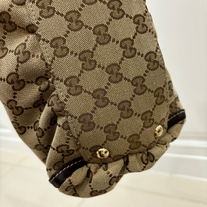 GUCCI 古馳 Abbey系列 GG Canvas 手提包 肩背包-17