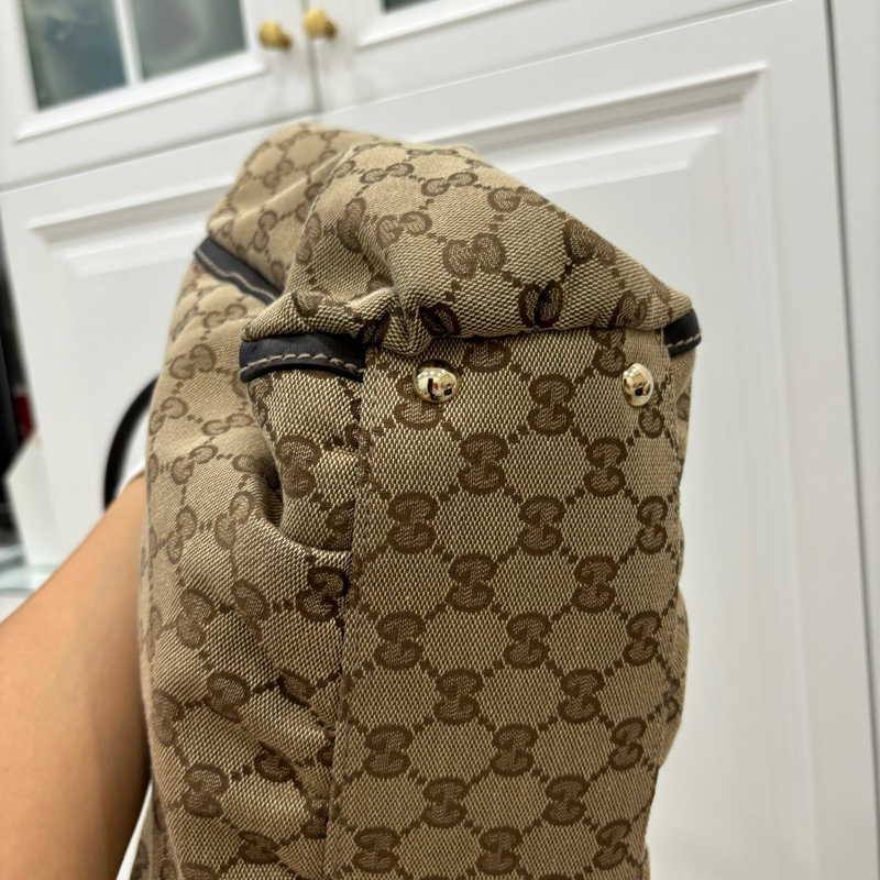 GUCCI 古馳 Abbey系列 GG Canvas 手提包 肩背包-18
