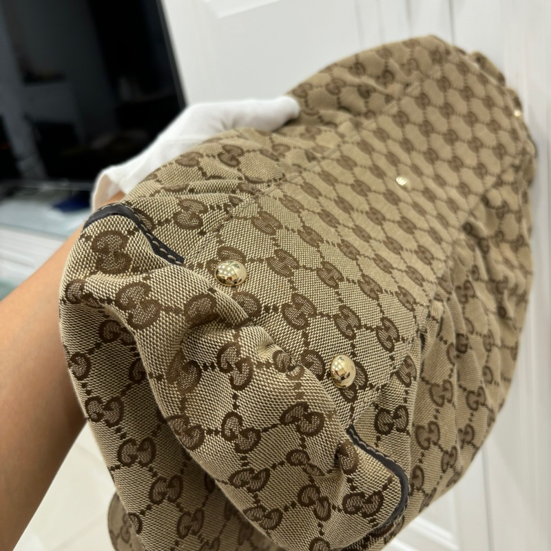 GUCCI 古馳 Abbey系列 GG Canvas 手提包 肩背包-19