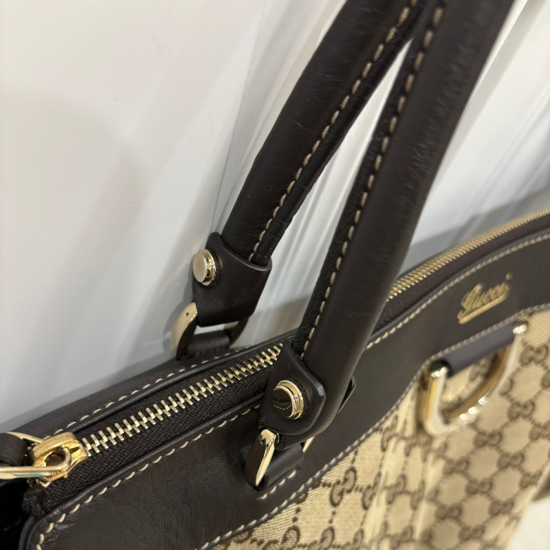 GUCCI 古馳 Abbey系列 GG Canvas 手提包 肩背包-20