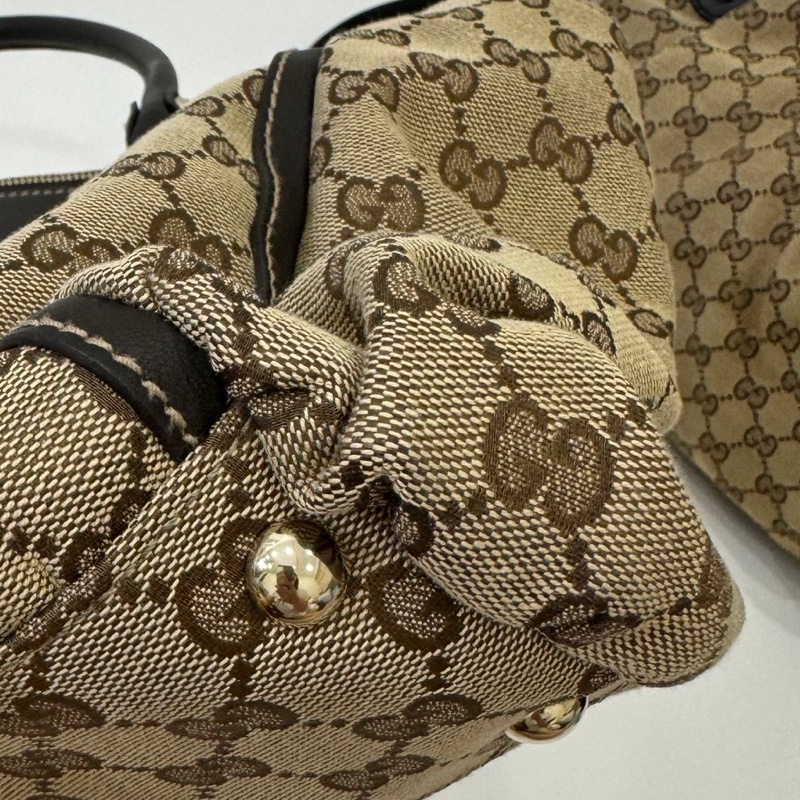 GUCCI 古馳 Abbey系列 GG Canvas 手提包 肩背包-25
