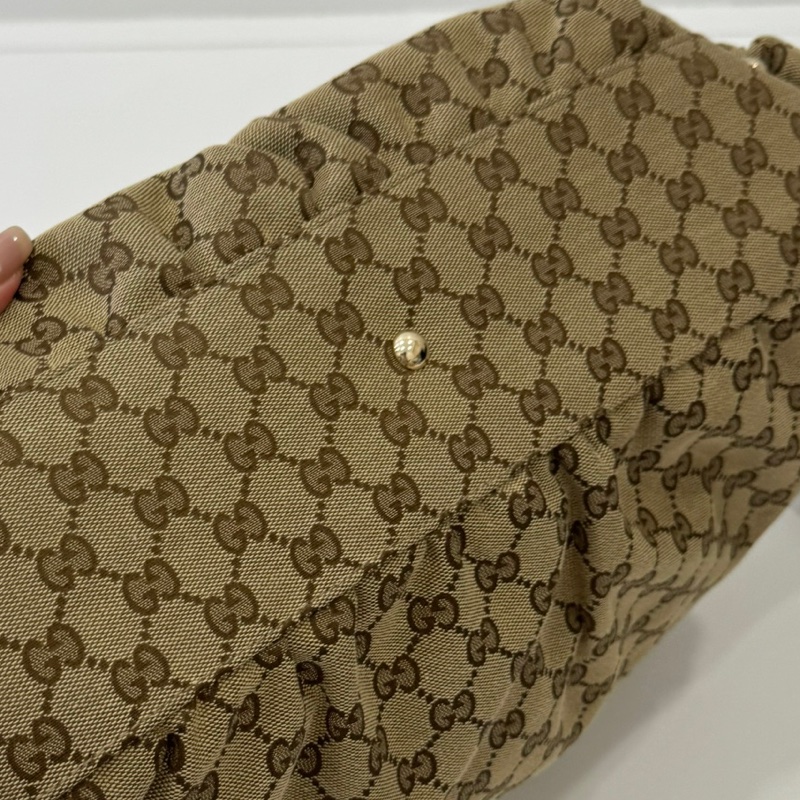 GUCCI 古馳 Abbey系列 GG Canvas 手提包 肩背包-26