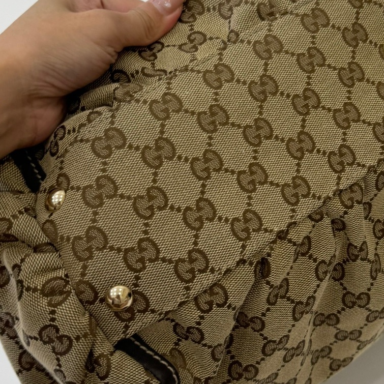GUCCI 古馳 Abbey系列 GG Canvas 手提包 肩背包-34