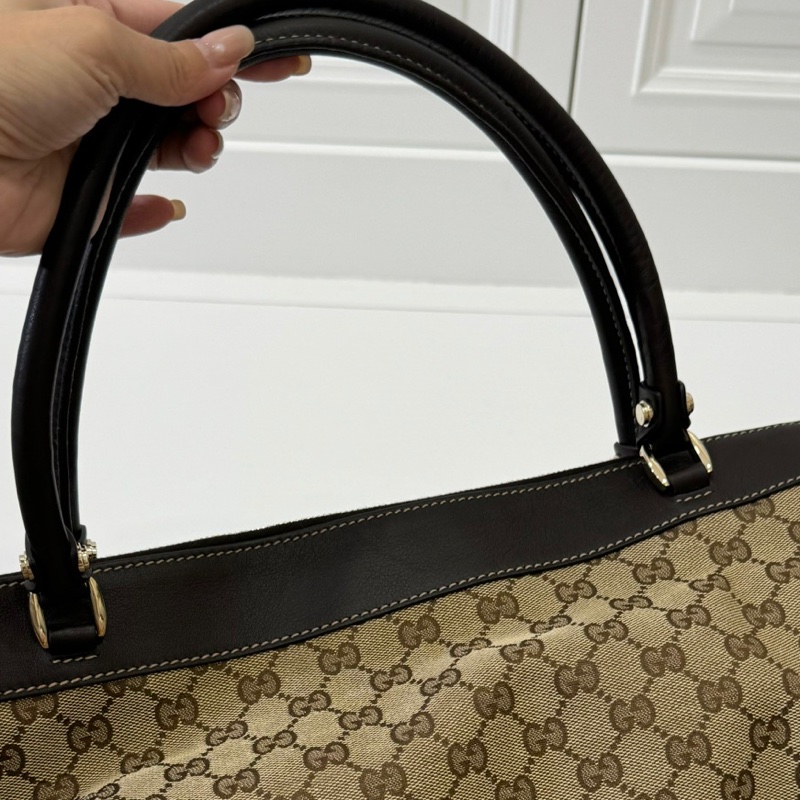 GUCCI 古馳 Abbey系列 GG Canvas 手提包 肩背包-36