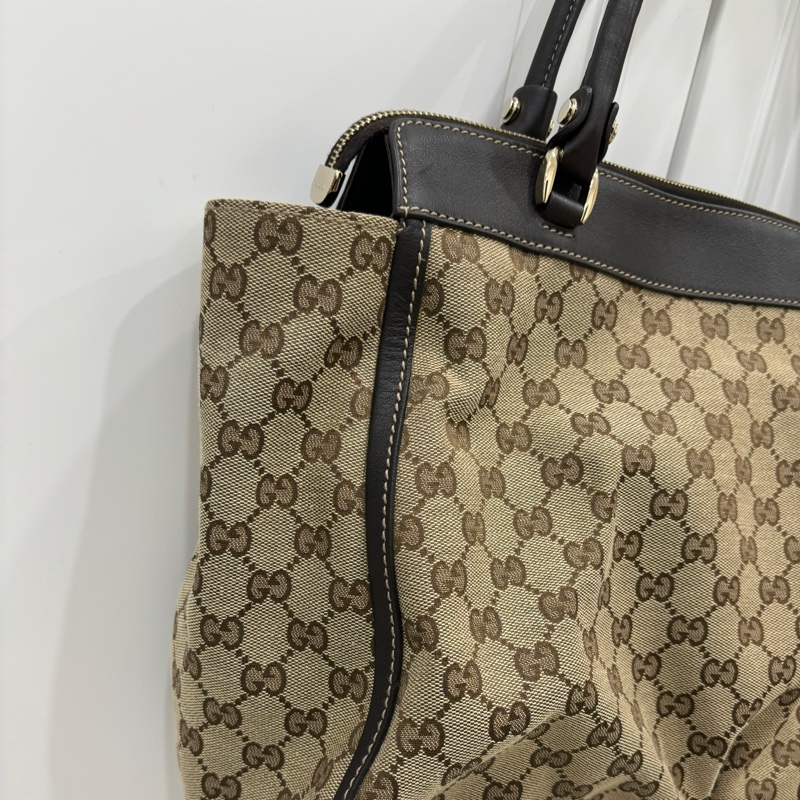 GUCCI 古馳 Abbey系列 GG Canvas 手提包 肩背包-38