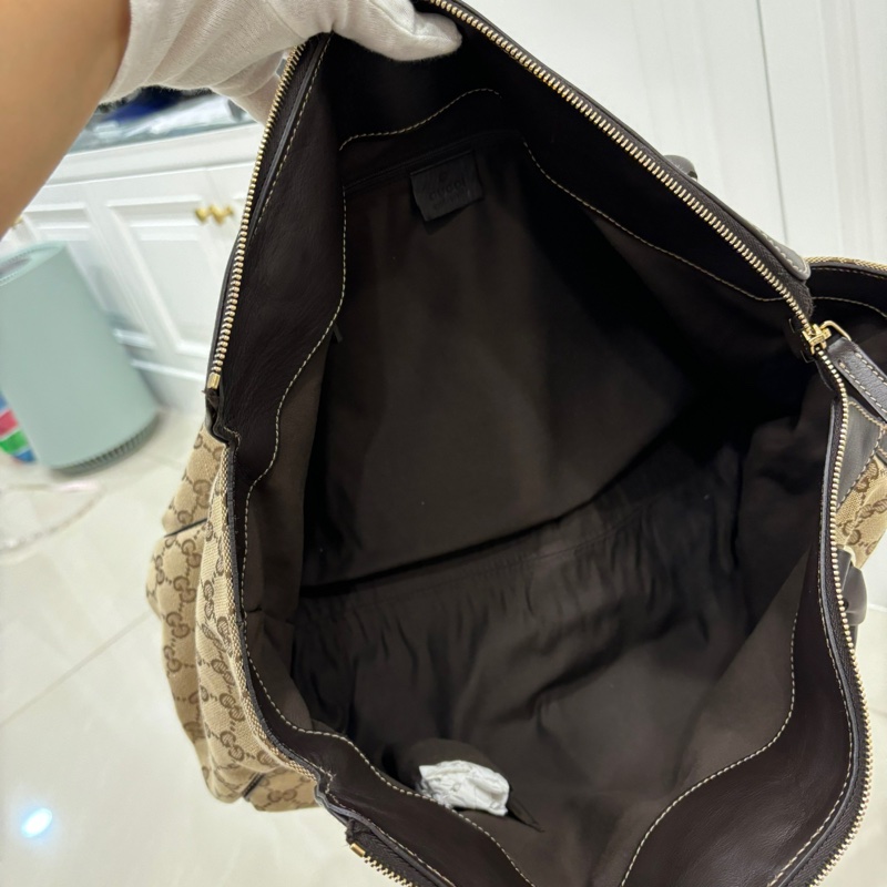 GUCCI 古馳 Abbey系列 GG Canvas 手提包 肩背包-40