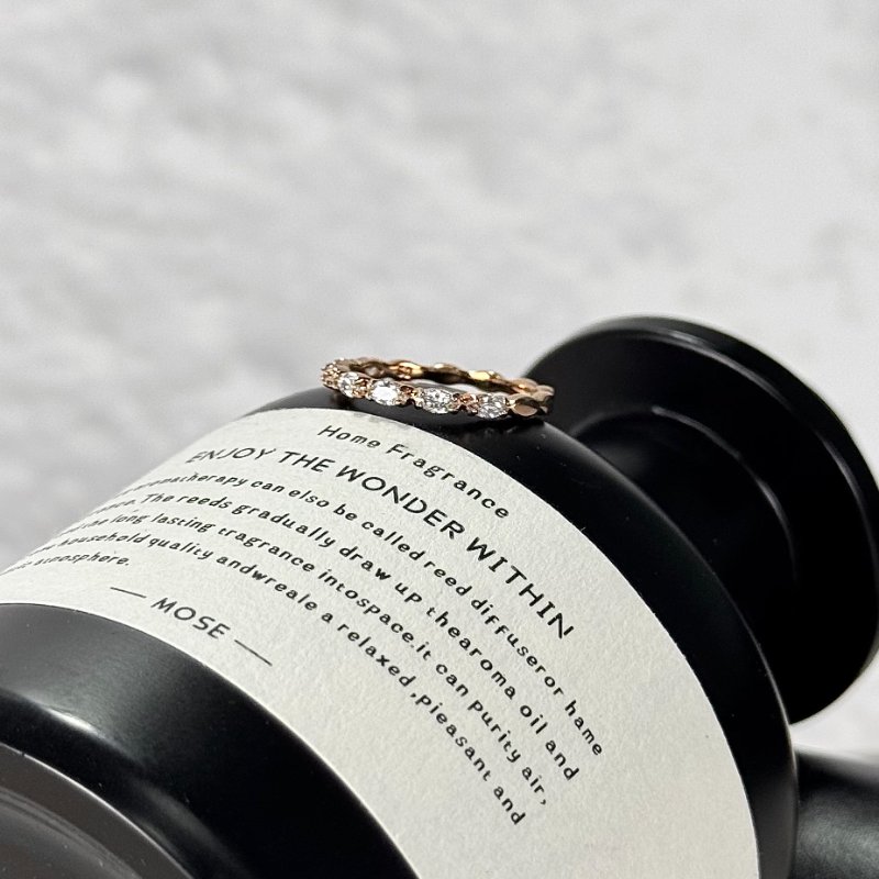 SWAROVSKI Matrix Vittore 橄欖形切割 密鑲繞鑽戒指 鍍玫瑰金色-1