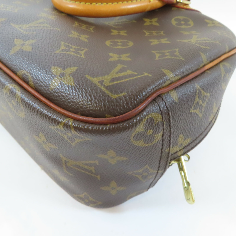 LOUIS VUITTON 【激減優惠】Monogram Trouville金扣手挽袋啡色-13
