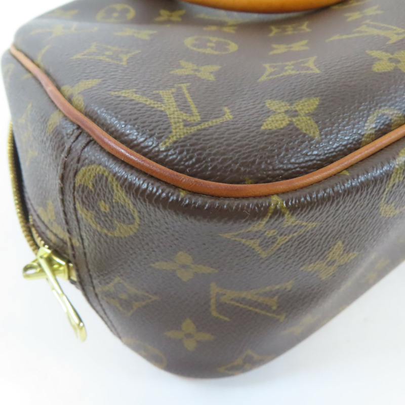 LOUIS VUITTON 【激減優惠】Monogram Trouville金扣手挽袋啡色-14