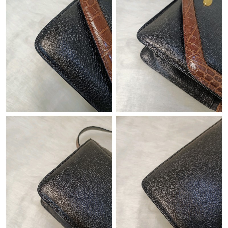 BALLY稀有復古鱷魚壓紋斜背/單肩包-8