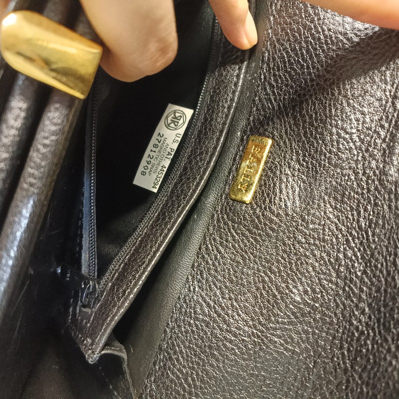 BALLY稀有復古鱷魚壓紋斜背/單肩包-21