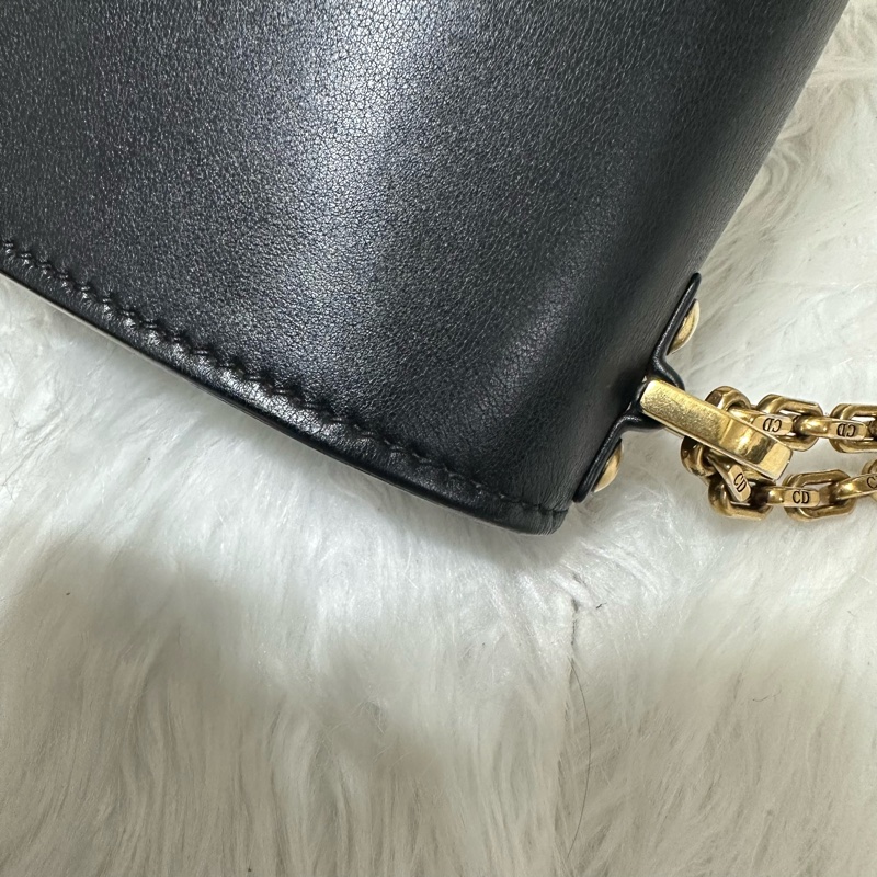 Dior  #J’ADIOR #黑金 #牛皮 肩背 斜背 #鏈包 #手拿包 保留中-21