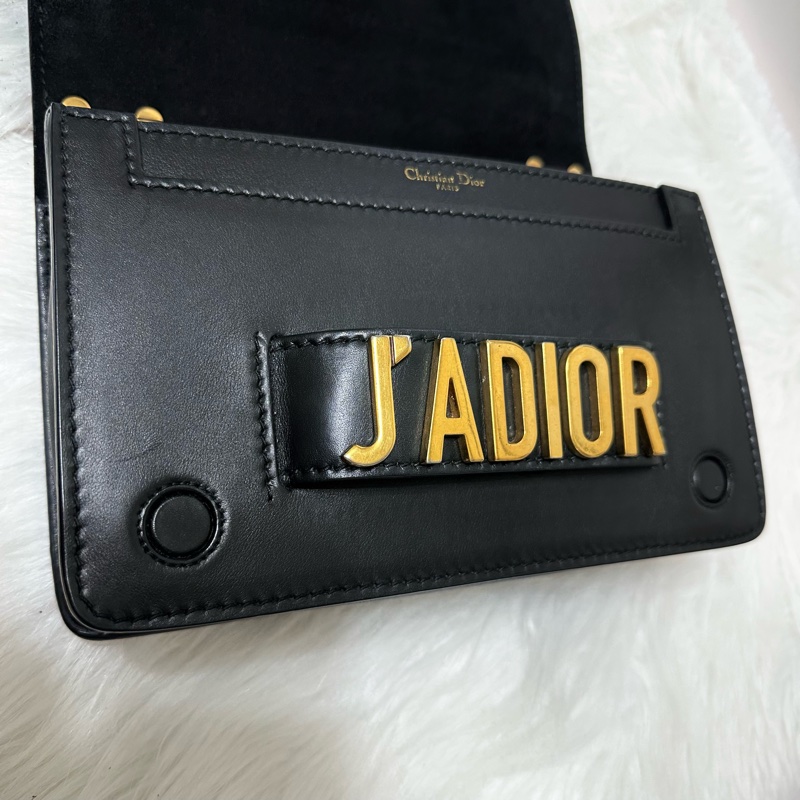 Dior  #J’ADIOR #黑金 #牛皮 肩背 斜背 #鏈包 #手拿包 保留中-27