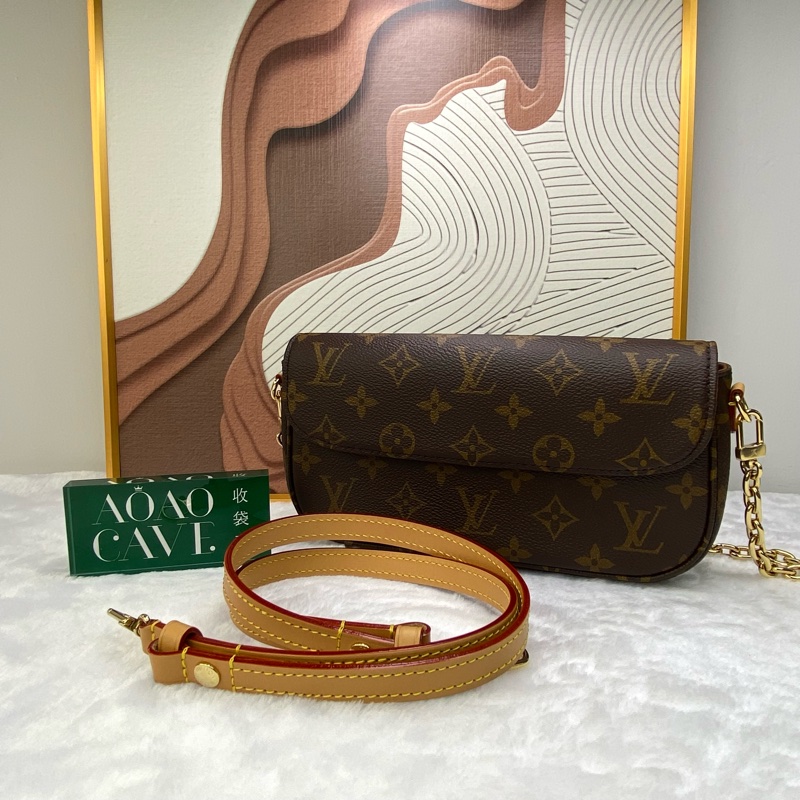 LV IVY 老花 WOC 鏈條 單肩斜肩包-0