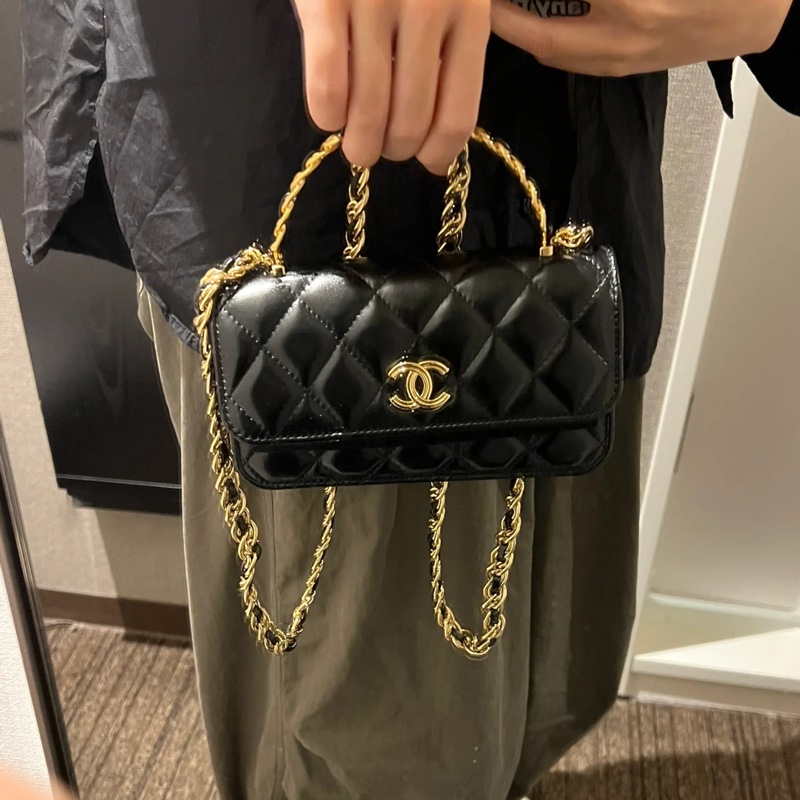 Chanel 手工提把小凱莉-5