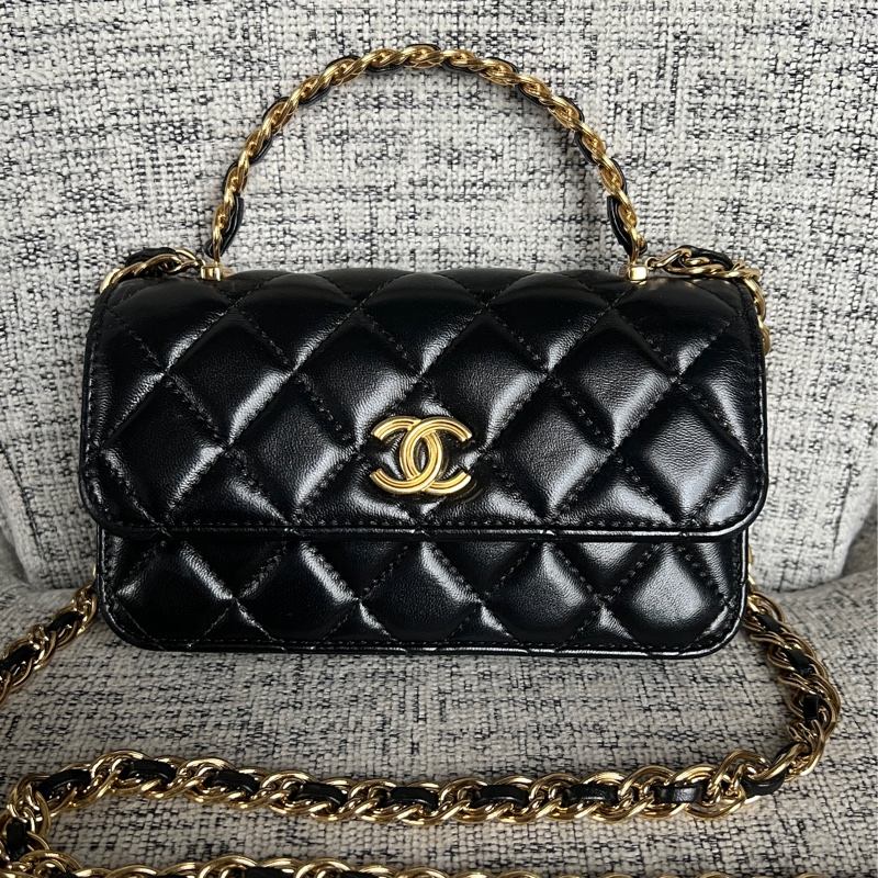 Chanel 手工提把小凱莉-10