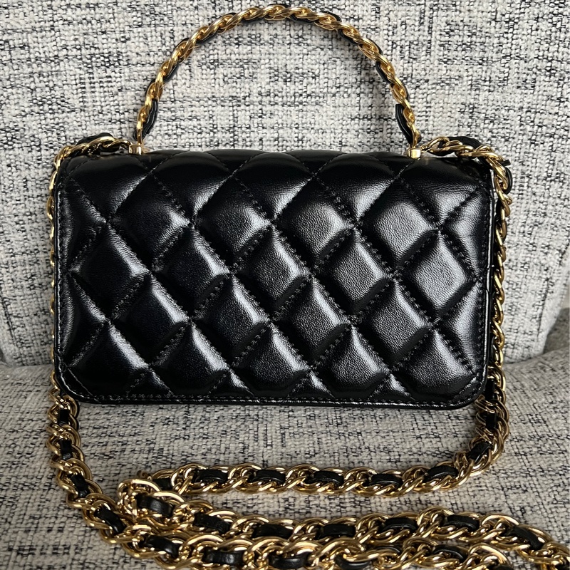 Chanel 手工提把小凱莉-11