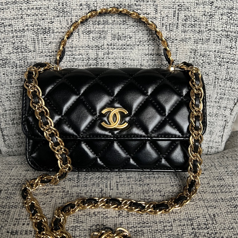 Chanel 手工提把小凱莉-12