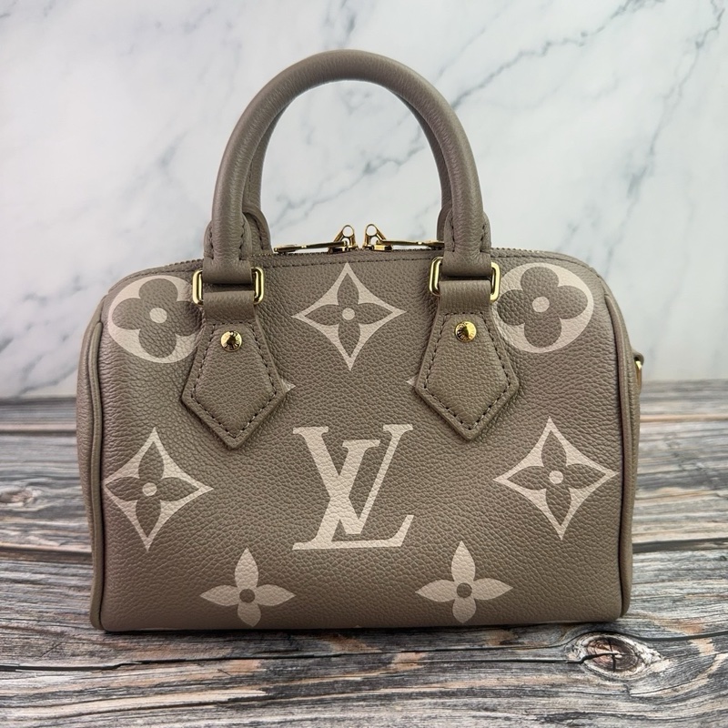 Louis Vuitton 路易威登M46575經典SPEEDY BANDOULIÈRE 20 奶茶波士頓包 晶片款-5