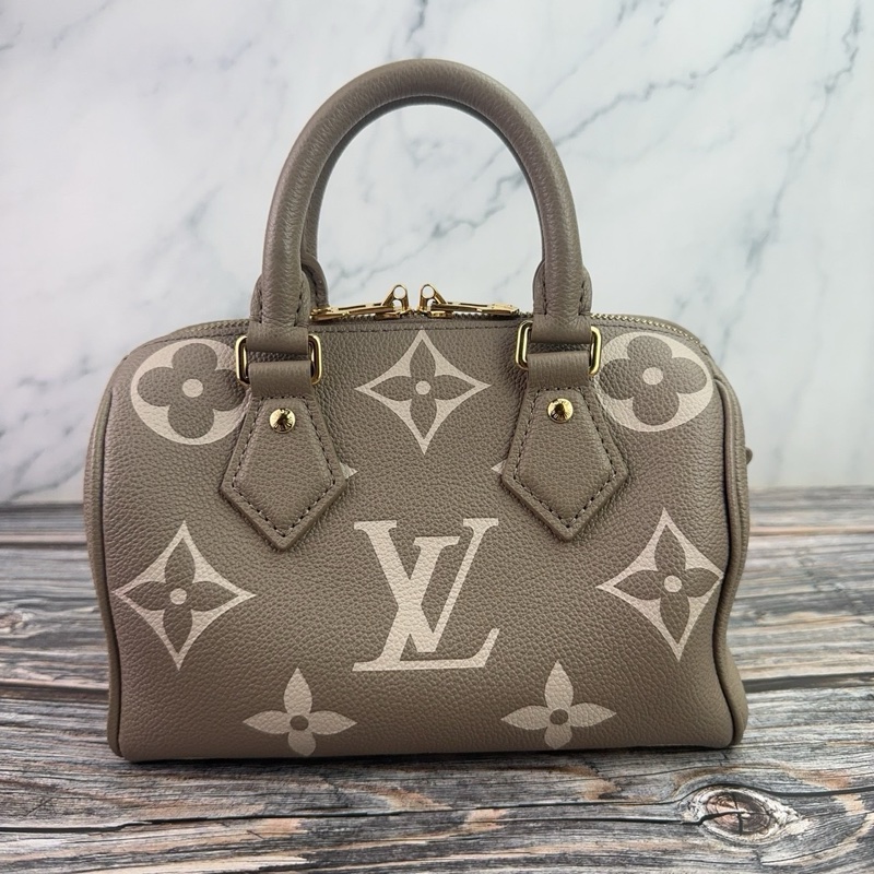 Louis Vuitton 路易威登M46575經典SPEEDY BANDOULIÈRE 20 奶茶波士頓包 晶片款-6