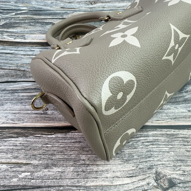 Louis Vuitton 路易威登M46575經典SPEEDY BANDOULIÈRE 20 奶茶波士頓包 晶片款-12