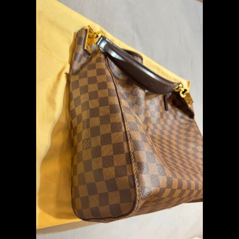 LV 絕版 稀有款 棋格 肩背包-7