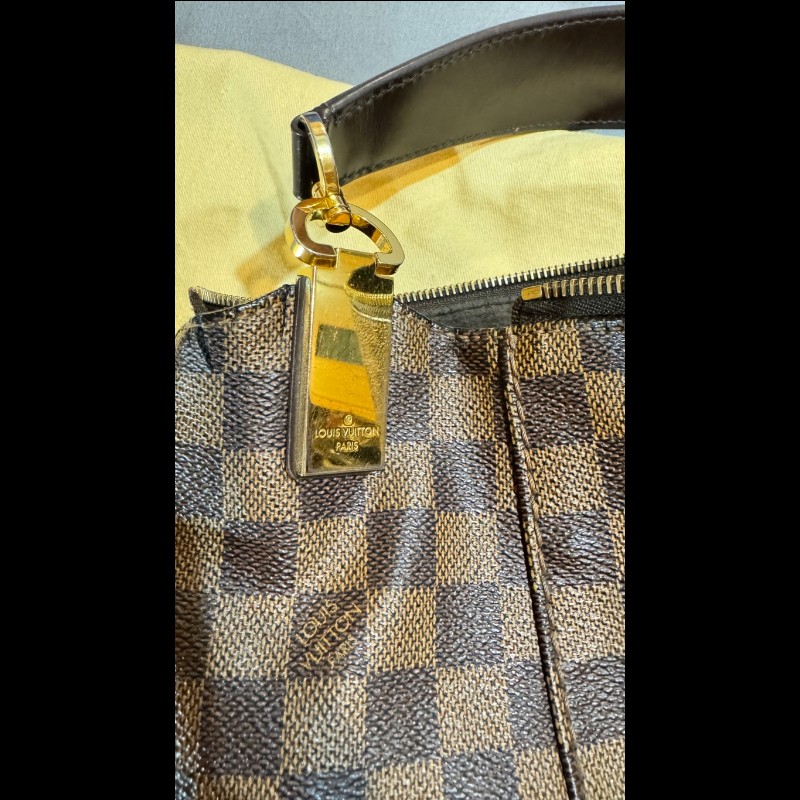 LV 絕版 稀有款 棋格 肩背包-28