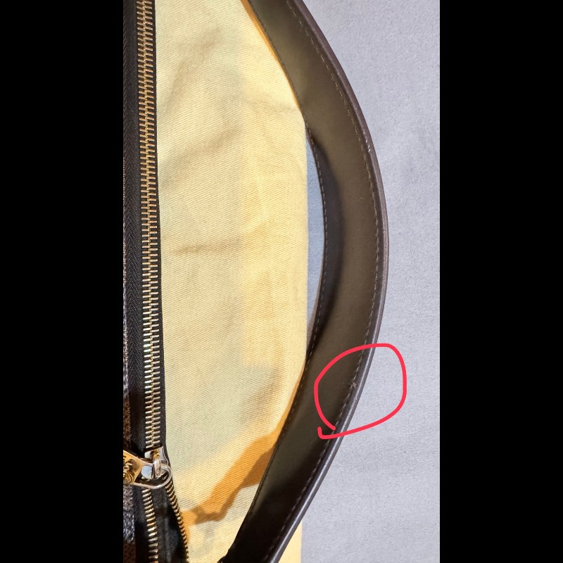 LV 絕版 稀有款 棋格 肩背包-29