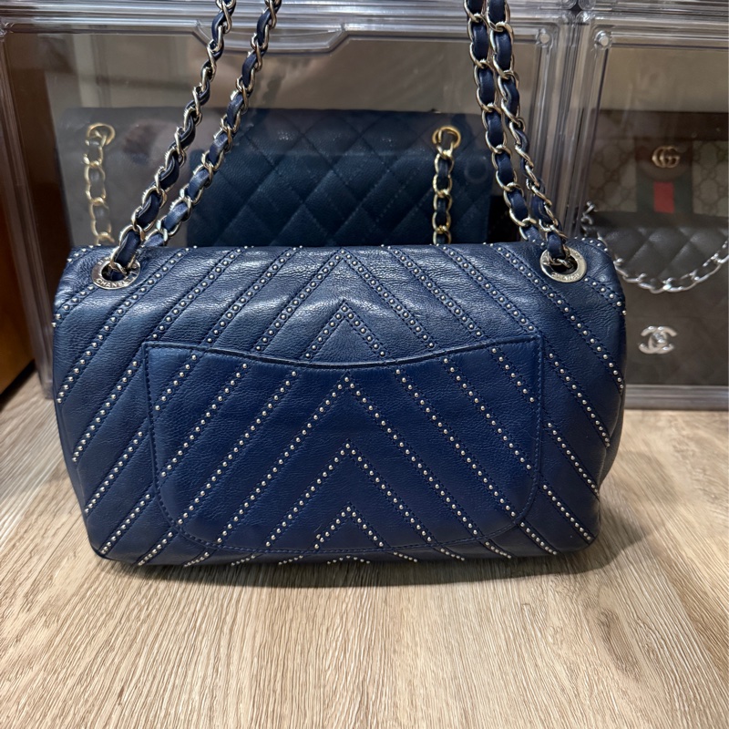 雙11特賣一波🔥 chanel香奈兒 牛皮翻蓋 鏈帶斜背包、也可肩背-4