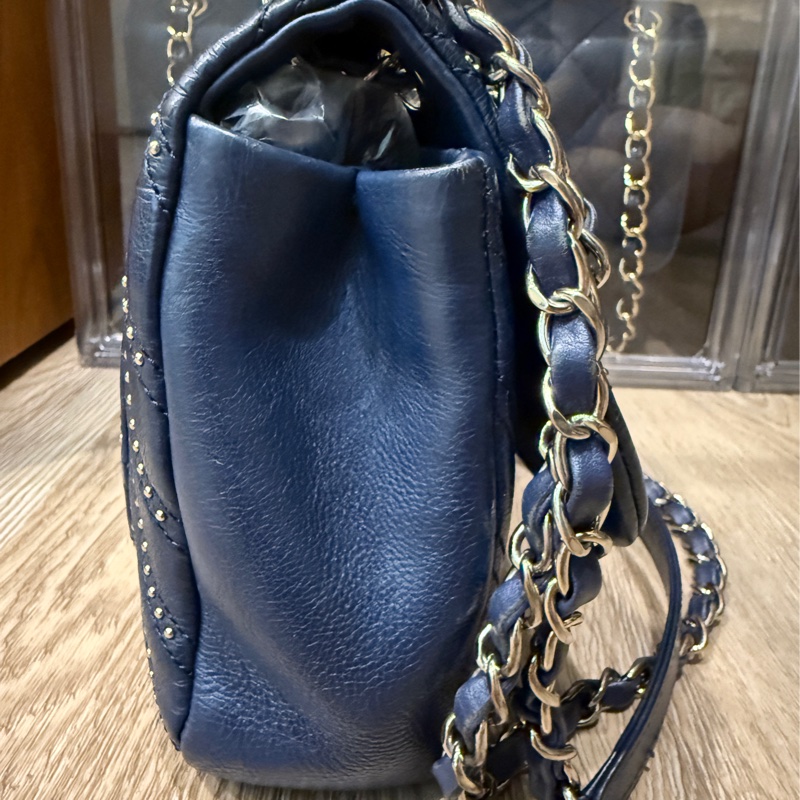 雙11特賣一波🔥 chanel香奈兒 牛皮翻蓋 鏈帶斜背包、也可肩背-8