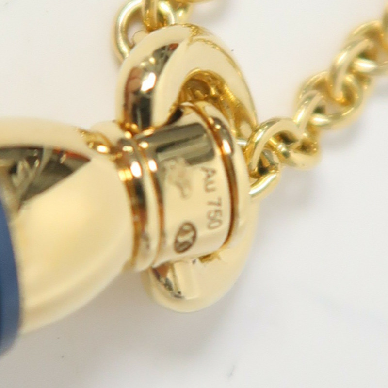 LOUIS VUITTON 【激減優惠】PVD鈦金屬/18K黃金Les Gastons Vuitton Designer吊飾藍色/金色-6