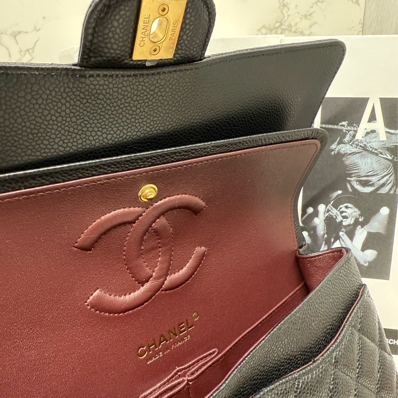 🖤✨Chanel 香奈兒|Coco 荔枝 CF 25 Classic Flap 黑金牛 新片款✨🖤-7
