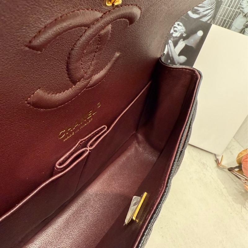 🖤✨Chanel 香奈兒|Coco 荔枝 CF 25 Classic Flap 黑金牛 新片款✨🖤-9