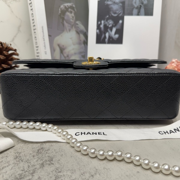 🖤✨Chanel 香奈兒|Coco 荔枝 CF 25 Classic Flap 黑金牛 新片款✨🖤-12