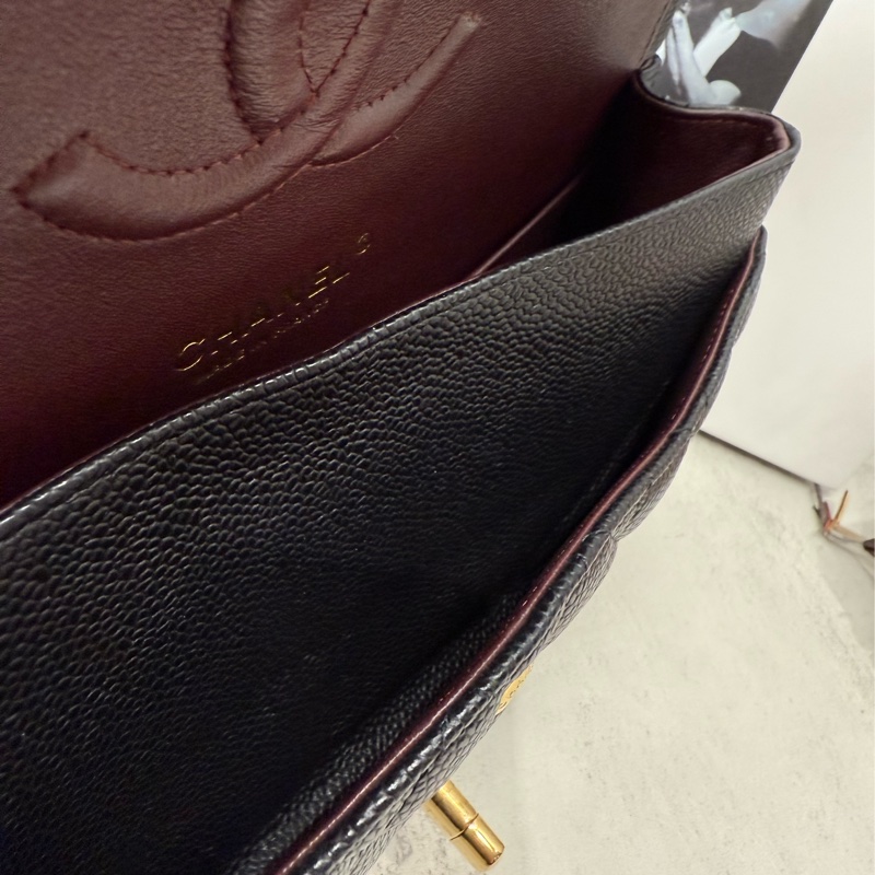 🖤✨Chanel 香奈兒|Coco 荔枝 CF 25 Classic Flap 黑金牛 新片款✨🖤-15