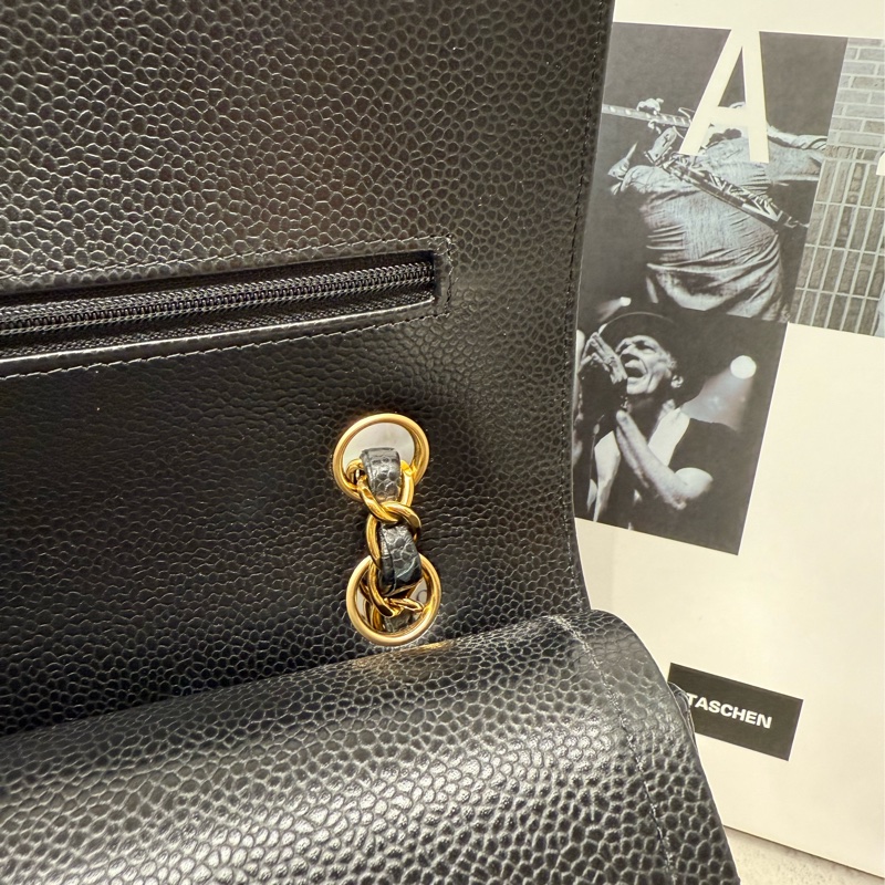 🖤✨Chanel 香奈兒|Coco 荔枝 CF 25 Classic Flap 黑金牛 新片款✨🖤-16