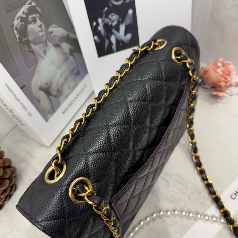 🖤✨Chanel 香奈兒|Coco 荔枝 CF 25 Classic Flap 黑金牛 新片款✨🖤-18