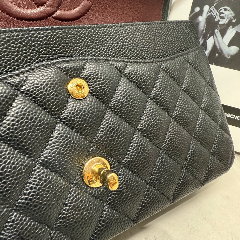 🖤✨Chanel 香奈兒|Coco 荔枝 CF 25 Classic Flap 黑金牛 新片款✨🖤-24