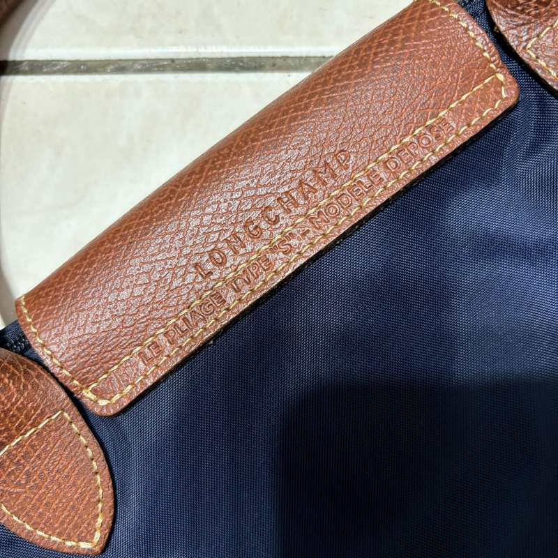 Longchamp Le pliage 肩背包S號 海軍藍 斜背包 側背包 水餃包-6
