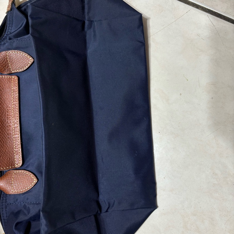 Longchamp Le pliage 肩背包S號 海軍藍 斜背包 側背包 水餃包-7