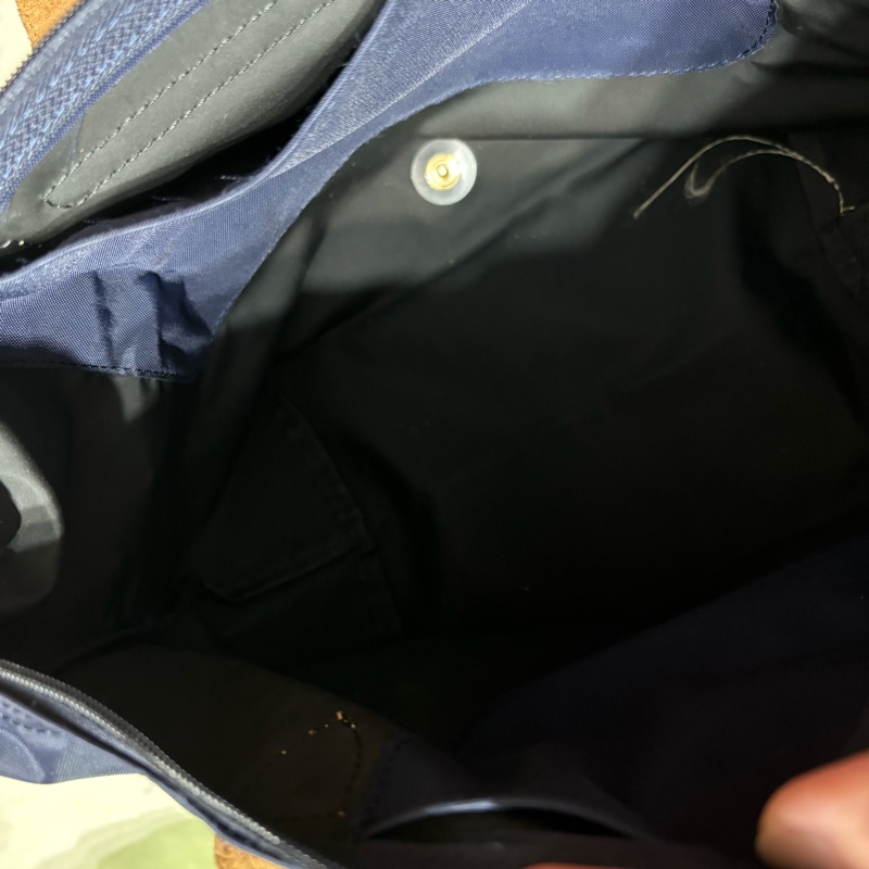 Longchamp Le pliage 肩背包S號 海軍藍 斜背包 側背包 水餃包-8