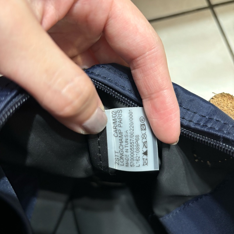 Longchamp Le pliage 肩背包S號 海軍藍 斜背包 側背包 水餃包-11