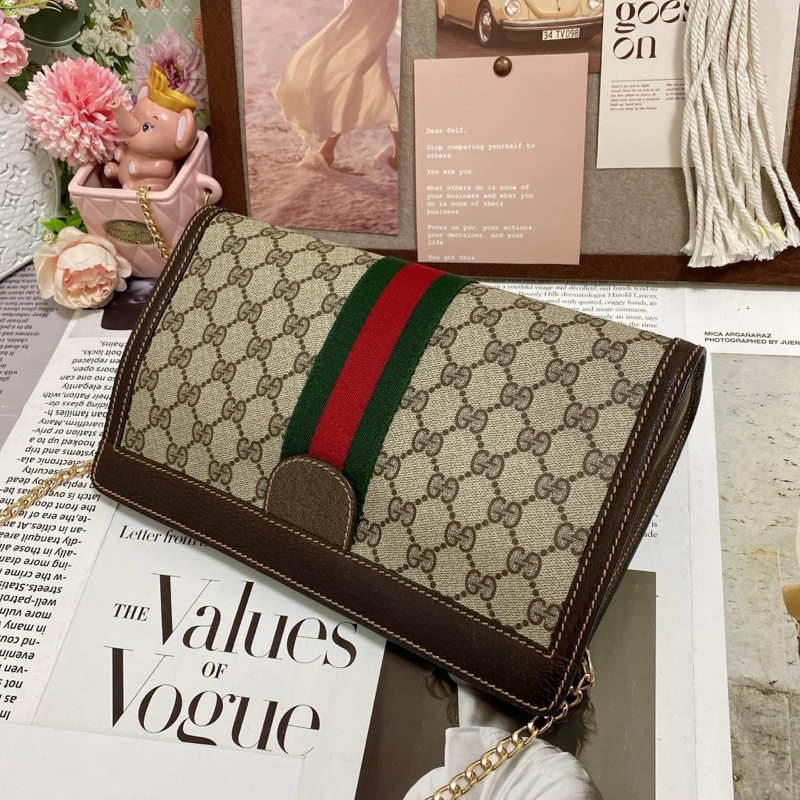 【GUCCI古馳】經典Ophidia系列GG 手拿包-2