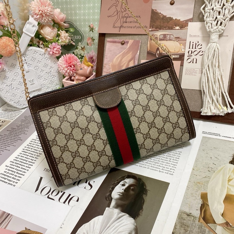 【GUCCI古馳】經典Ophidia系列GG 手拿包-3