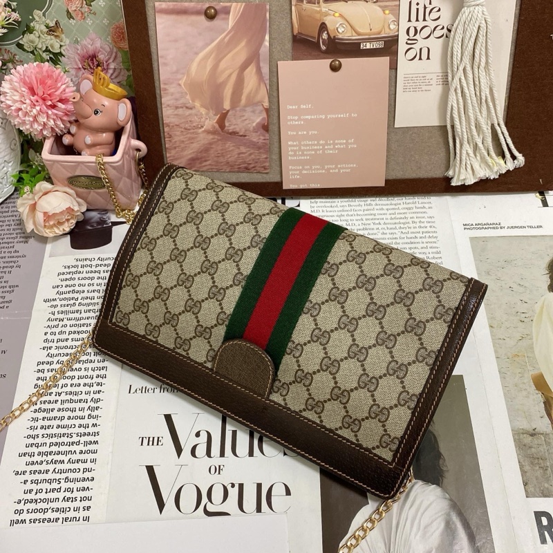 【GUCCI古馳】經典Ophidia系列GG 手拿包-4