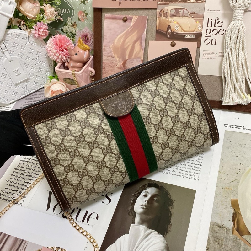 【GUCCI古馳】經典Ophidia系列GG 手拿包-5